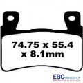 EBC Brakes EPFA Sintered Fast Street and Trackday Pads Front - EPFA265HH EBC Brakes EPFA Sintered Fast Street and Trackday Pads Front - EPFA265HH